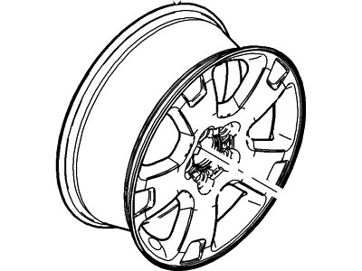 New 2005-2007 Fits Ford Freestyle Wheel Assy Base No. 1007b Position Front and Rear, Part # 5F9Z1007AA