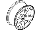 New 2005-2007 Fits Ford Freestyle Wheel Assy Base No. 1007b Position Front and Rear, Part # 5F9Z1007AA