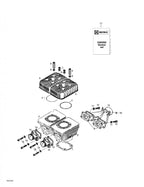 Fits 1999-2005 Ski-Doo MX Z 440 / MX Z 440 F/500 F Models Gasket 0.3, OEM Part # 420931780