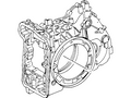 Ford New 1998-2008 Fits Ford / Mercury Contour / Escape / Cougar Case Assy - Transmission Base No. 7005, Part # XS7Z7005DA