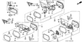 Honda New 1994-1997 Fits Honda Accord Mirror, Passenger Side (1400R), Part # 76203-SV1-A05