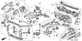 Honda New 2003-2005 Fits Honda Civic Panel Set, R. FR. Side (Outer), Part # 04606-S5B-A00ZZ