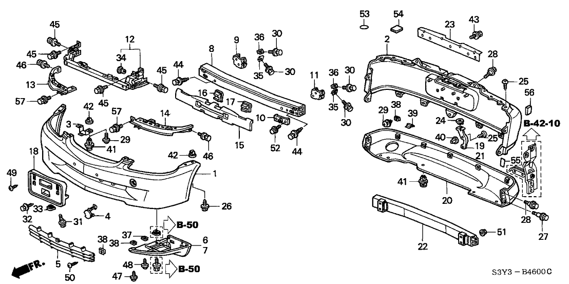Honda New 2000-2006 Fits Honda Insight Strake, R. FR., Part # 71110-S3Y-000