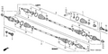 Honda New 2003-2006 Fits Honda CR-V Passenger Side Driveshaft Assembly, Part # 42310-SCA-E21
