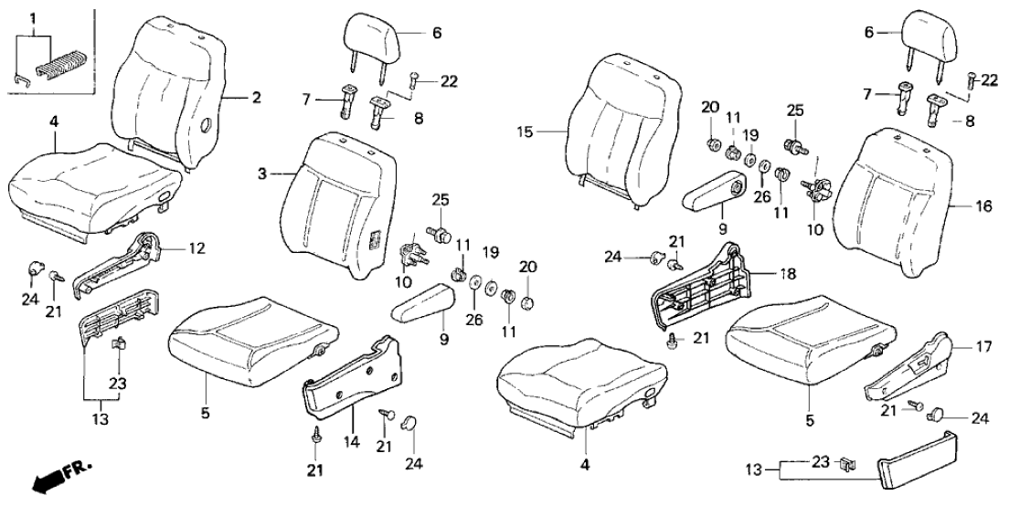 Honda New 1995-1997 Fits Honda Odyssey Cover, R. Center Seat *G38L* (JADE GREEN), Part # 81315-SX0-A10ZA