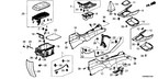 New 2012 Fits Honda Civic Panel, Center Console *YR400L*(MT) (SIENNA BEIGE), Part # 77292-TR0-A51ZC