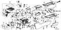Honda New 2010-2015 Fits Honda Accord Box, Console *NH167L* (GRAPHITE BLACK), Part # 83404-TA5-A01ZA