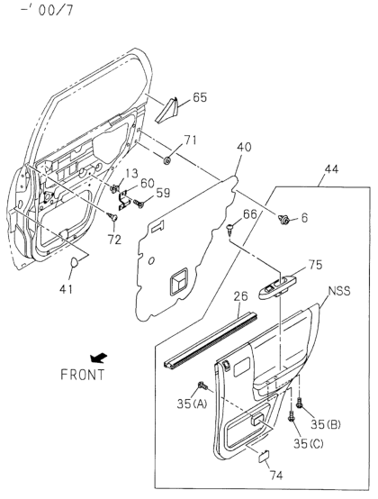 Honda New 1998-1999 Fits Honda Passport Lid Courtesy L, Part # 89715-86321