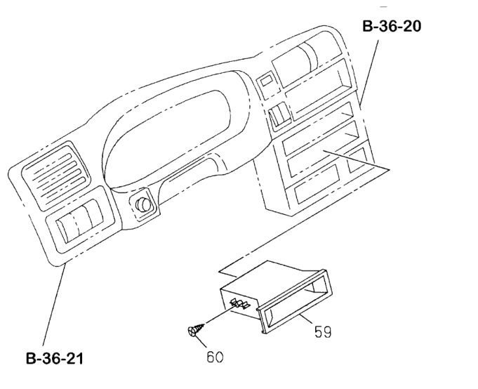Honda New 1998-2002 Fits Honda Passport Box, FR. Console, Part # 89712-99800