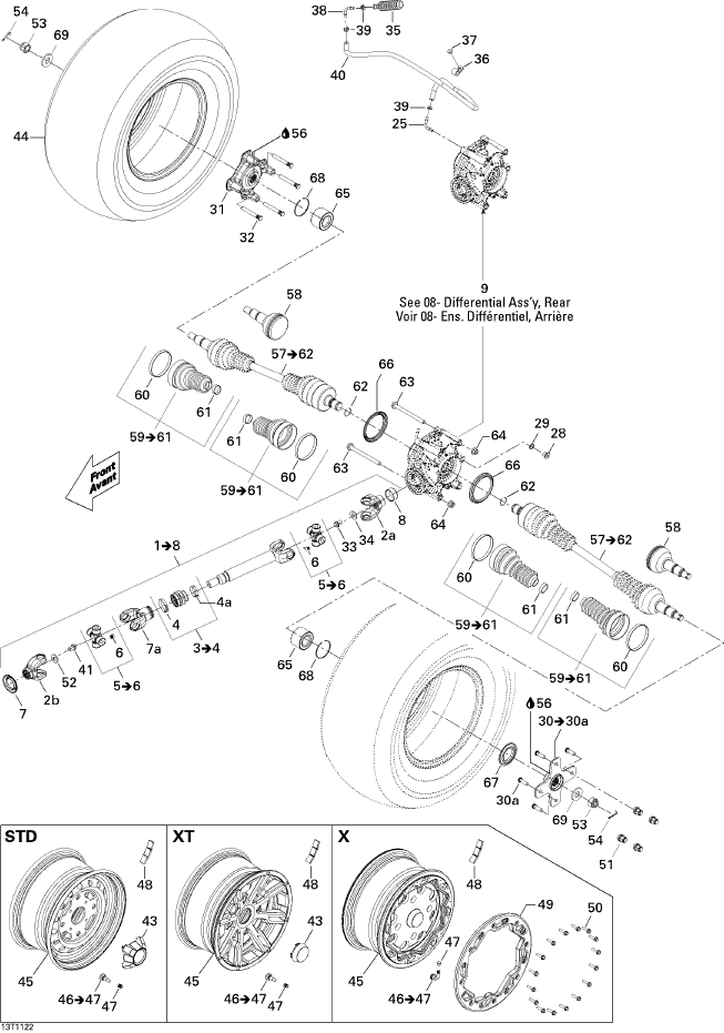 Fits 2009-2015 Ski-Doo Snowmobiles Valve_Tire With Cap Formed, OEM Part # 705400872