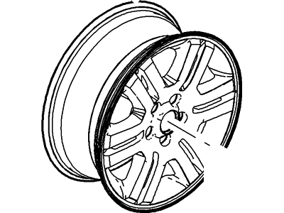 Ford New 2007 Fits Ford / Mercury Explorer / Mountaineer Wheel Assy Base No. 1007a, Part # 7L2Z1007F