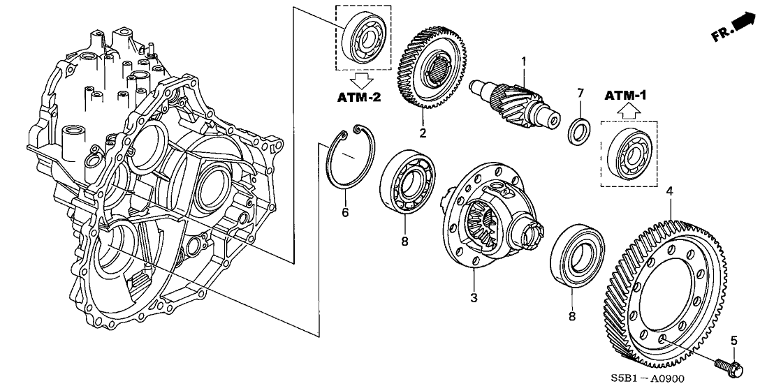 New 2003-2005 Fits Honda Civic Shaft, Final Drive, Part # 23221-PZC-000