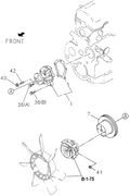 Honda New 1994-1996 Fits Honda Passport Water Pump Assembly, Part # 89708-16231