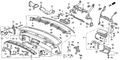 Honda New 1992 Fits Honda Prelude Lid, R. FR. Speaker *NH188L* (REAL BLACK), Part # 77205-SS0-010ZB