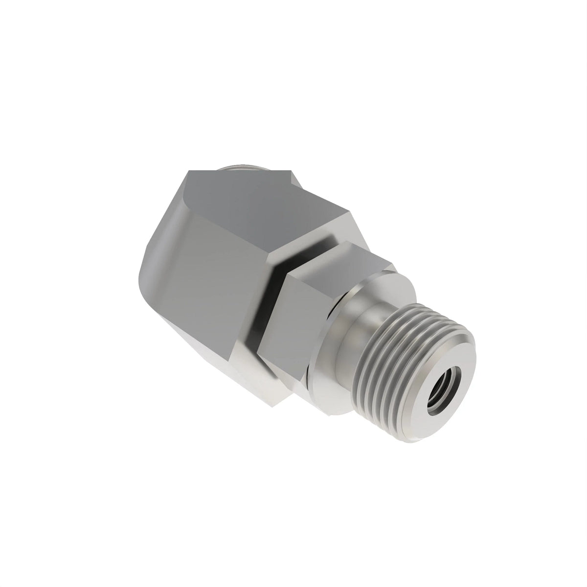 38H1045: 38H1045: 45 Degree Straight Thread Elbow Fitting
