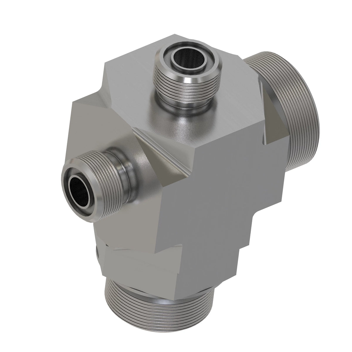 38H5196: Fits John Deere 38H5196 Adjustable Stud Cross Fitting, O-Ring Face Seal (ORFS) – Genuine OEM