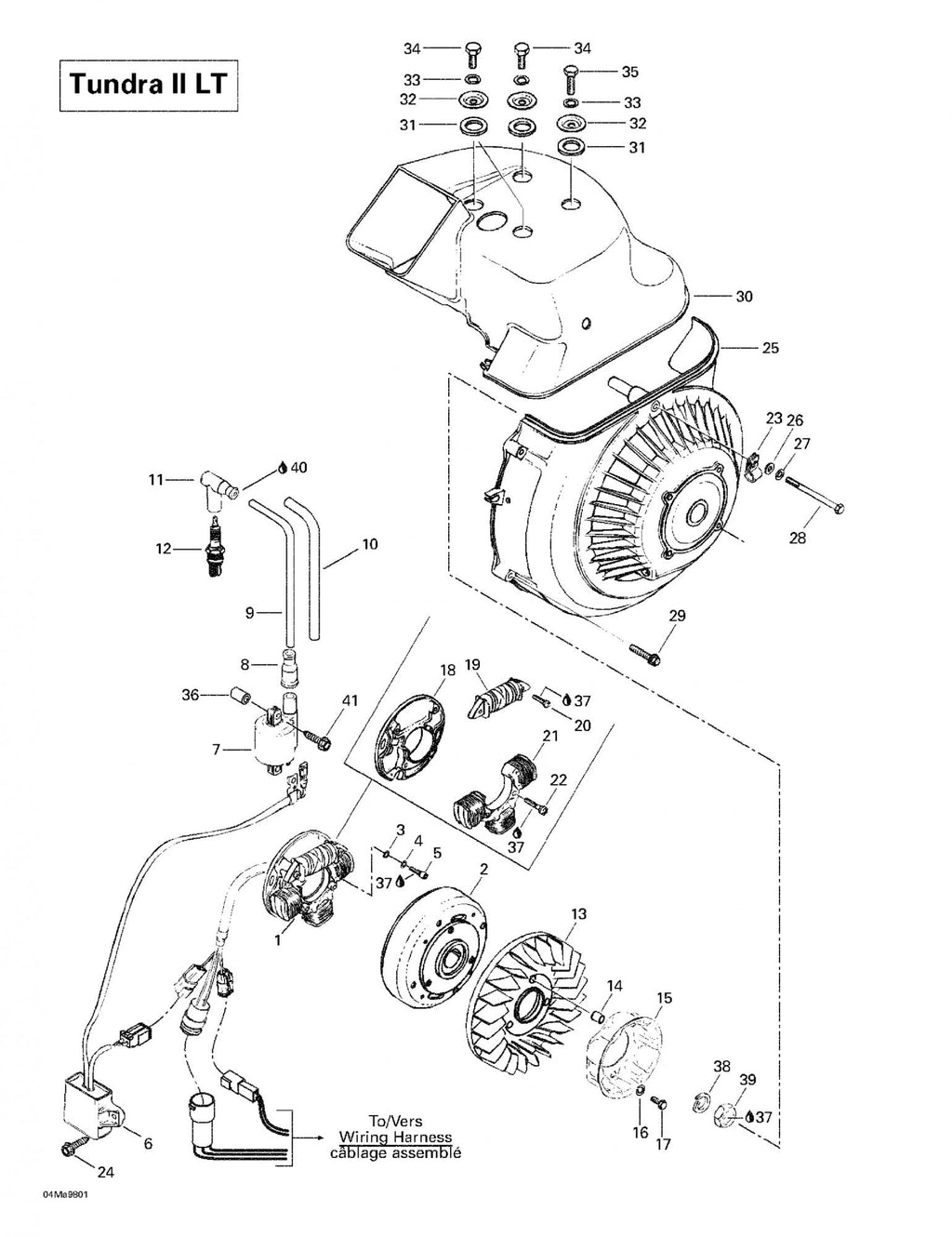 Fits 1996-2005 Ski-Doo Tundra / Tundra II LT Models Gear Clamp, OEM Part # 420851240