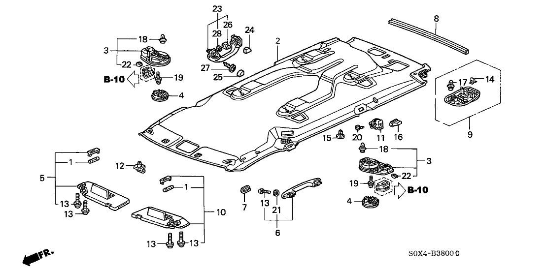 New 1999-2004 Fits Honda Odyssey Hanger, Coat *NH302L* (PALE QUARTZ), Part # 83299-S0X-A01ZB