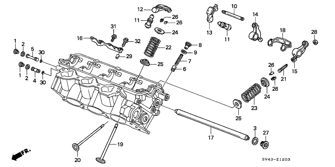 Honda New 1995 Fits Honda Accord Exhaust Valve, Part # 14721-PH7-000