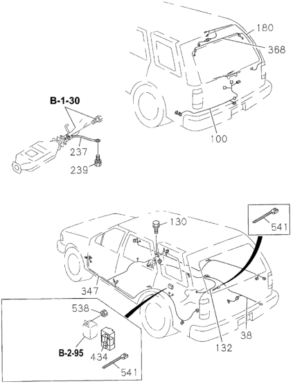Honda New 1995 Fits Honda Passport Wire Harness, Part # 89710-85134