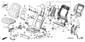 Honda New 2007-2009 Fits Honda CR-V Armrest Assembly, Left Front Seat (Pearl Ivory) (Leather), Part # 81580-SXS-A21ZC
