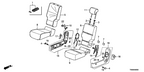 New 2011-2013 Fits Honda Odyssey Headrest Assy., Center *NH767L* (TRUFFLE), Part # 81940-TK8-A21ZB