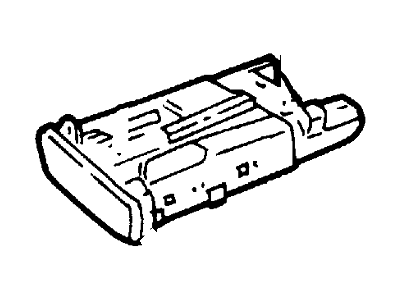 New 2000-2003 Fits Ford Windstar Receptacle and Housing Assy - Ash Base No. 04810, Part # YF2Z1604810BAA