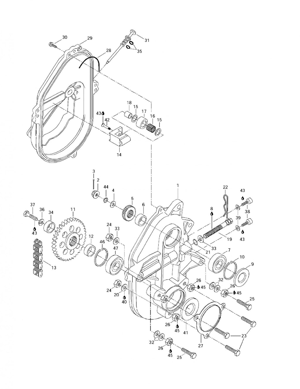 Fits 1996-2004 Ski-Doo Formula 500 / Formula 500 Deluxe Models Driving Chain (72 Links, Narrow) 380F, OEM Part # 504151883