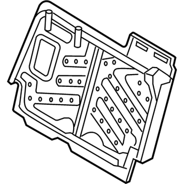 Ford New 2006-2007 Fits Ford / Mercury Explorer / Explorer Sport Trac / Mountaineer Frame - Rear Seat Back Retaining Position Passenger Side, Part # 6L2Z78613A38GA