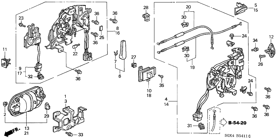 New 1999-2004 Fits Honda Odyssey Knob Assy., R. Slide Door Lock*NH167L* (GRAPHITE BLACK), Part # 72624-S0X-A02ZA