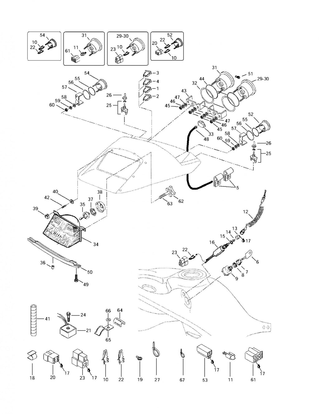 Fits 1996-2005 Ski-Doo Elan 247 / Formula III Models Spring, OEM Part # 517166000