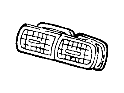 Ford New 2000-2007 Fits Ford / Mercury Taurus / Sable Louvre Assy - Vent Air Base No. 19893, Part # YF1Z19893AAQ