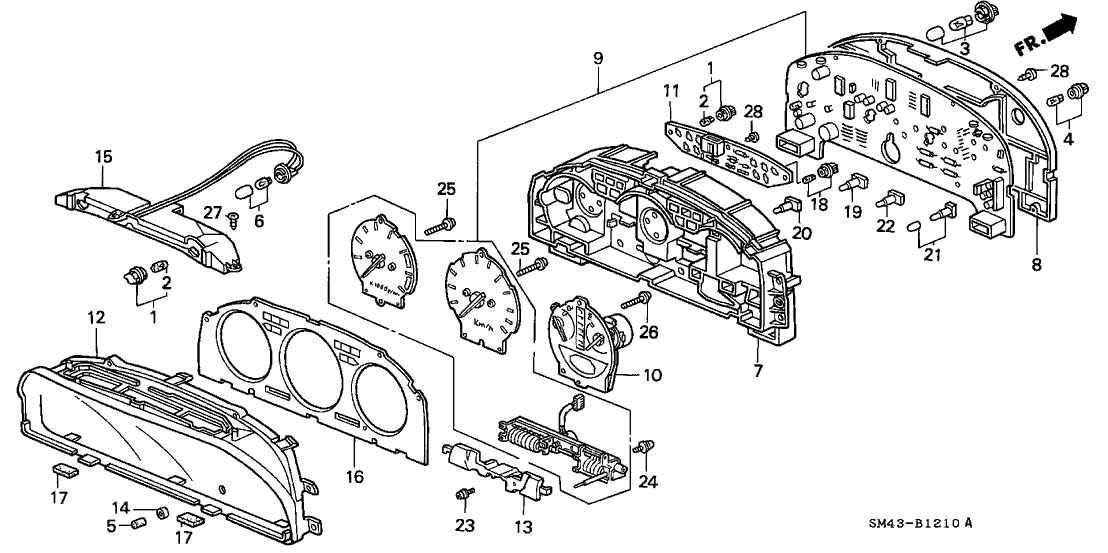 Honda New 1991 Fits Honda Accord Warning Print Panel, Part # 78145-SM4-A43