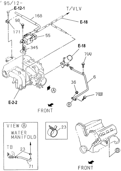 Honda New 1994-1997 Fits Honda Passport Bolt Convertor/EGR P, Part # 89804-84370