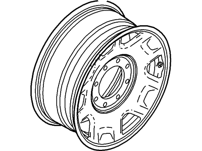 Ford New 2008-2009 Fits Ford F-250 Super Duty / F-350 Super Duty Wheel Assy Base No. 1007b Position Front and Rear, Part # 8C3Z1015E