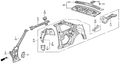 Honda New 1988-1989 Fits Honda Accord Panel, RR. Windshield (Outer), Part # 66511-SG7-A00ZZ