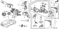 Honda New 2006 Fits Honda Civic Key Cylinder Set, Part # 06351-SNA-A00