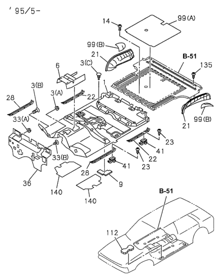 Honda New 1995-1997 Fits Honda Passport Plate, R. FR. Sill (Gray), Part # 89715-05722