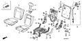 Honda New 2006-2008 Fits Honda Pilot Lever, R. RR. Seat Reclining *G65L* (TU GREEN), Part # 82243-S9V-A01ZD