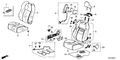 Honda New 2013-2015 Fits Honda CR-Z Cover Set, Passenger Side Trim (Shiny Red) (Side Airbag), Part # 04811-SZT-A10ZA