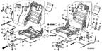 New 2008-2010 Fits Honda Odyssey Cover, L. Middle Seat-Back Reclining (Inner) *NH598L* (A) (ATLAS GRAY), Part # 81751-SHJ-A01ZE