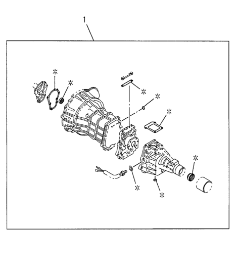Honda New 1994-2002 Fits Honda Passport Gasket Set, Transmission Overhaul, Part # 58783-14551