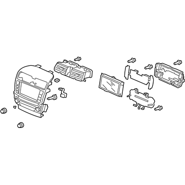 Acura New 2006-2008 Fits Acura TSX Control Assembly, Center Panel High Metal, Part # 39054-SEC-L42ZB