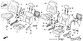 Honda New 1996-1997 Fits Honda Accord Cover, L. Center *NH178L* (EXCEL CHARCOAL), Part # 81515-SV1-L30ZB