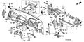 New 2003-2008 Fits Honda Pilot Stay, Passenger Instrument (Upper), Part # 77173-S9V-A00ZZ
