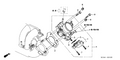 Honda New 2003-2005 Fits Honda Accord Body Assembly, Throttle (Gyf1A), Part # 16400-RAA-A52
