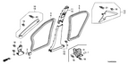 New 2008-2011 Fits Honda Accord Seal, R. RR. Door Opening *YR327L* (PEARL IVORY), Part # 72815-TA0-A02ZC