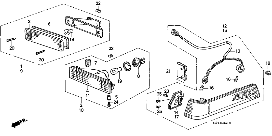 Honda New 1986-1989 Fits Honda Accord Wire, Part # 34303-SE0-A01