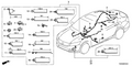 Honda New 2014 Fits Honda Accord Hybrid Wire Harn R Side, Part # 32140-T3W-A00