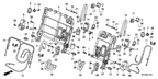 New 2005-2010 Fits Honda Odyssey Cover, R. Reclining (Upper) (Inner) *NH167L* (GRAPHITE BLACK), Part # 82239-SHJ-A01ZD